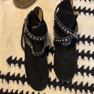 Isabel Marant Black Suede Studded Boots